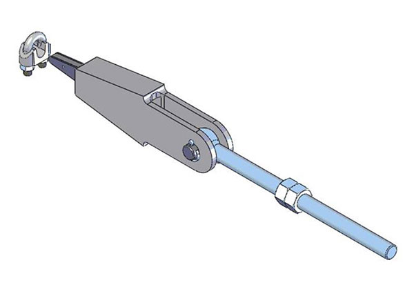 Part No. 020187-16 Festoon, Series 210 Stretch Wire, End Tension Screw for 10 mm Dia Wire Rope