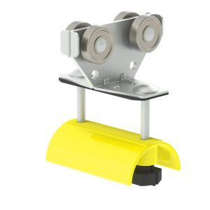 Part No. 023293 230 Series Festoon Cable Trolley For Round Cable, Plastic Saddle / Steel Body