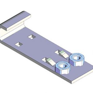 Part No. 08-S138-0056_ROH 815 Series Conductor Rail Actuator Plate – 4 Pole 14MM