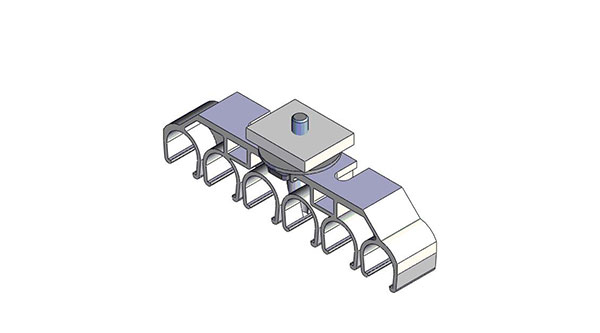 Part No. 081145-1X6X20 811 Series Hanger Clamp w/ Square-Nut, 6P20 CRA PC