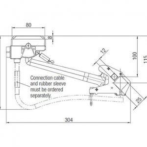 Part No. 081209-013 812 Series, Current Collector 1P 80A PH TOW V G