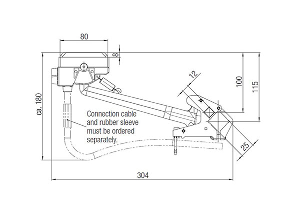 Part No. 081209-013 812 Series, Current Collector 1P 80A PH TOW V G