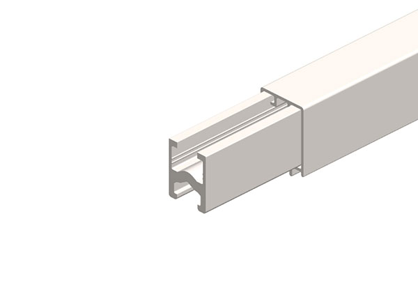 Part No. 081213-4X12 812 Series Conductor Rail, Aluminum 200A PVCPE 4M Length