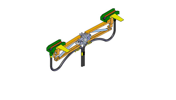 Part No. 081303-2X11 813 Series Conductor Rail Current Collector 1 Pole 2X250Amp PH H SS