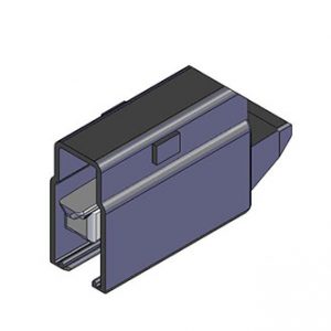 Part No. 081574-01X12X0 815 Series Conductor Rail Endcap 1P L=40MM