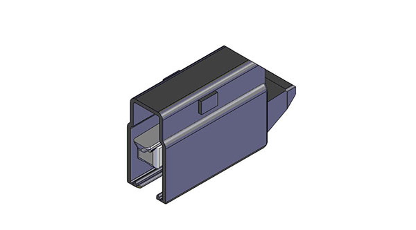 Part No. 081574-01X12X0 815 Series Conductor Rail Endcap 1P L=40MM