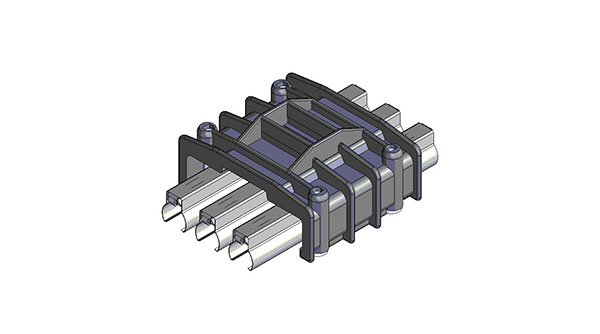 Part No. 083121-46 831 Rail Connector – 4 Pole Copper PL