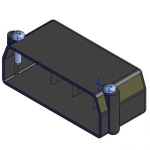 Part No. 083171-4 831 Series End Cap 4-Pole Stop 40MM Length