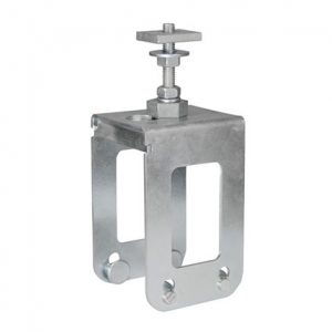 Part No. 084245-22 842 Series Enclosed Conductor Rail Hanger Clamp, Galvanized for High-Heat, With M8 Hex And Steel Square Nuts