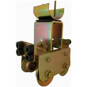 Part No. FC-TRT32 8.5″ Tow Trolley with Flanged Wheels and 3″ Diameter Steel Saddle