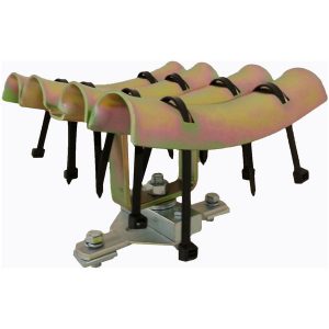 Part No. R-CS21-4 End Clamp Assembly for 4 Round Cables (1.00″ – 1.75″ dia.)