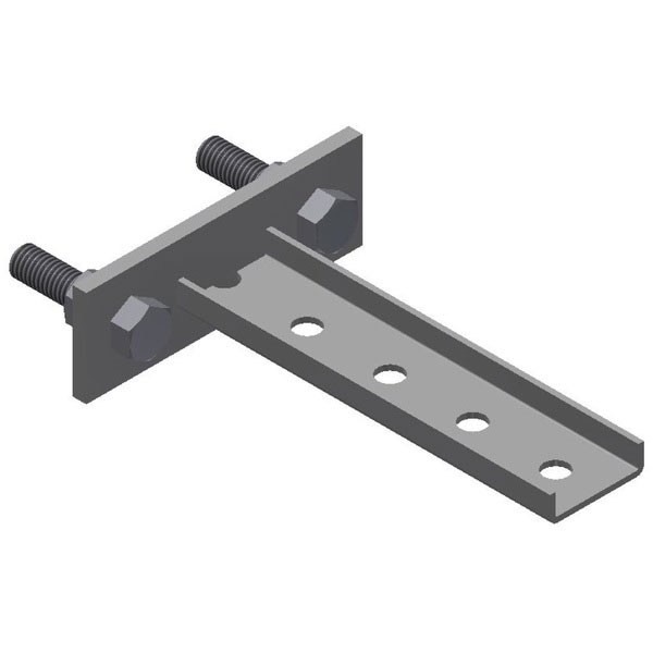 Part No. B-100-BRCT3 Steel Bracket – 4 Holes, 6-3/4″