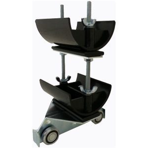 Part No. FC-TR1-2 5″ Trolley Assembly, 4 Steel Wheels, Two Tier 3″ dia. Nylon Saddle