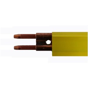 Part No. FE-2008-2XHT 250 Amp – Figure Eight Rolled Copper / Galvanized – 10 ft. Section