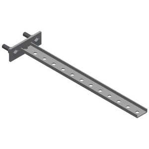 Part No. B-100-BRCT11 Steel Bracket – 12 Holes, 18-3/4″