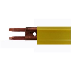 Part No. FE-3008-2XHT 350 Amp – Figure Eight Rolled Electrolytic Copper – 10 ft. Section