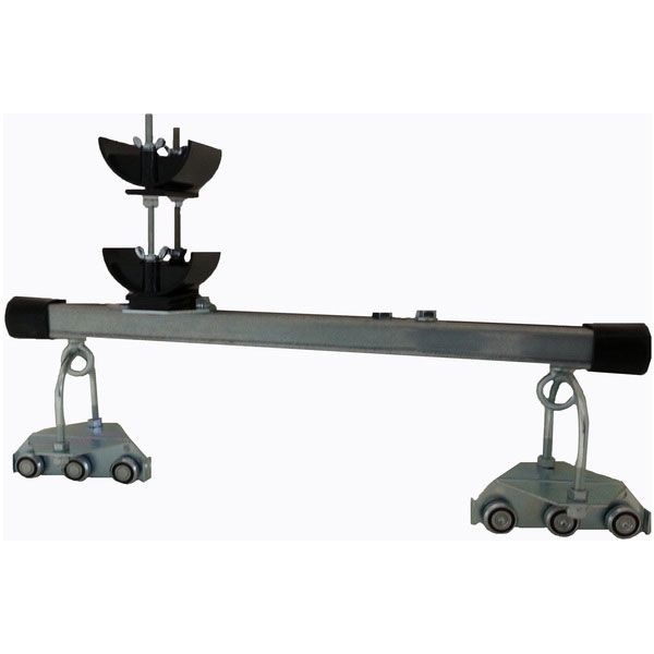 Part No. FC-TRC1-2 Control Trolley Assembly, Steel Wheels. Two Tier 3" dia. Nylon Saddles