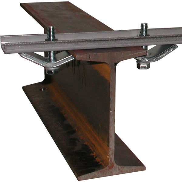 Part No. B-100-BR6A Steel Bracket - 14 Holes, 21" with Mounting Clamps