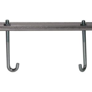Part No. B-100-BR10A-J Steel Bracket – 16 Holes, 24″ with “J” Bolt Hardware