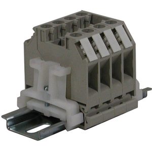 Part No. FC-BXT-4-65 4 Pole Terminal Strip – 65 Amp DIN Mounted