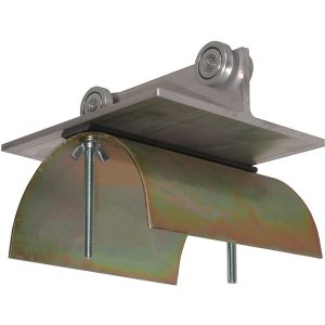 Part No. FC-TR21-SS 7″ Trolley Assy. Alum, SS Wheels and Hardware, 5.5″ dia. Nylon Saddle