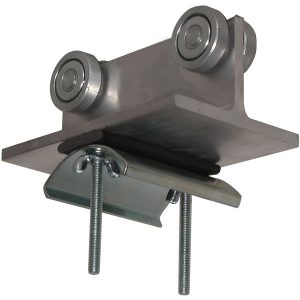 Part No. FC-TR22-SS 5″ Trolley Assy. Alum, SS Wheels and Hardware, 3″ dia. Nylon Saddle