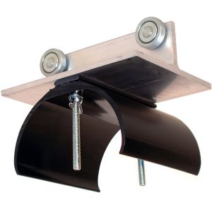 Part No. FC-TR24-SS 7″ Trolley Assy. Alum, SS Wheels and Hardware, 5.5″ dia. Nylon Saddle