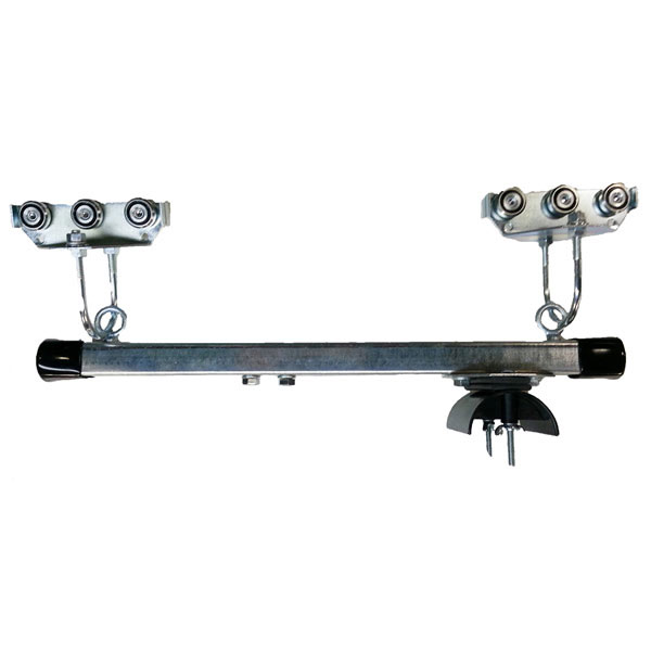 Part No. FC-TRC1-SS SS Control Trolley Assembly, SS Wheels, 3" dia. Nylon Saddle