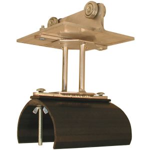 Part No. FC-TRT21-SS Tow Trolley Assy. Alum, SS Wheels and Hardware, 5.5″ dia. Nylon Saddle