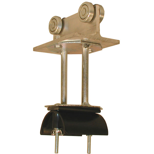 Part No. FC-TRT22-SS Tow Trolley Assy. Alum, SS Wheels and Hardware, 3" dia. Nylon Saddle