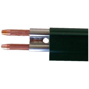 Part No. FE-1608-2-G 160 Amp – Figure Eight Rolled Stainless Steel / Copper – 10 ft. Section