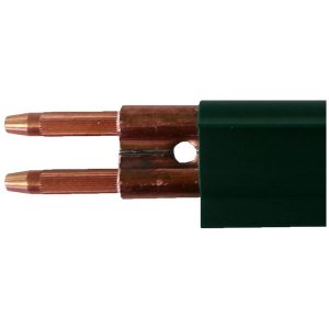 Part No. FE-2008-2-G 250 Amp – Figure Eight Rolled Copper / Galvanized – 10 ft. Section