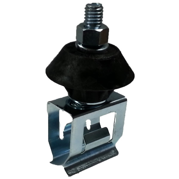 Part No. FE-908-2SFG Zinc Plated Steel Hanger and Insulator with Hardware