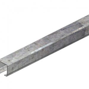 Part No. XA-023201-4 Standard Duty C-Track Festoon Track Channel, Galvanized, 4M Length