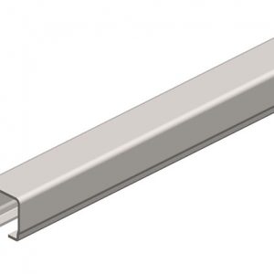 Part No. XA-023404-6 Standard Duty C-Track Festoon Track Channel, Stainless Steel, 6M Length