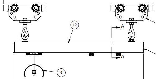 Part No. XA-024107-NB-SS Festoon Control Unit Trolley – No Box