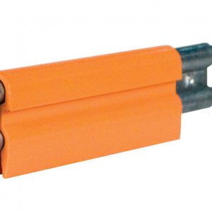Part No. XA-11001 8-Bar Conductor Bar, 110A, Galvanized Steel, Orange PVC Cover, 5FT Length