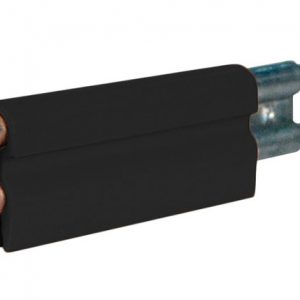 Part No. XA-11000B 8-Bar Conductor Bar, 110A, Galvanized Steel, Black UV Resistant PVC Cover, 10FT Length