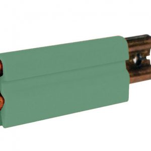 Part No. XA-11009G 8-Bar Conductor Bar, 250A, Copper / Steel Lam, Green PVC Cover, 5FT Length