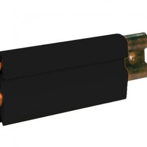 Part No. XA-11012B 8-Bar Conductor Bar, 350A, Copper / Rolled, Black UV Resistant PVC Cover, 10FT Length