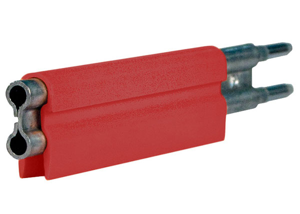 Part No. XA-22141 8-Bar Conductor Bar, 90A, Galvanized Steel, Red Medium Heat Cover, 10FT Length