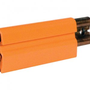 Part No. XA-11046 8-Bar Conductor Bar, 250A, Copper / Steel Lam, Dark Orange High Heat Cover, 10FT Length