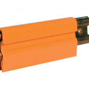 Part No. XA-11050 8-Bar Conductor Bar, 350A, Copper / Rolled, Dark Orange High Heat Cover, 10FT Length