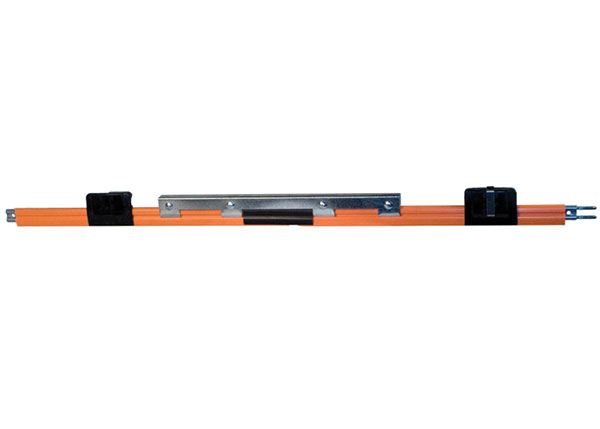 Part No. XA-11057 8-Bar Expansion Section, 110A, Galvanized Steel, Orange PVC Cover, 10FT Length