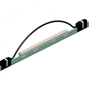 Part No. XA-11060G 8-Bar Expansion Section, 250A, Copper / Steel Lam, Green PVC Cover, 10FT Length