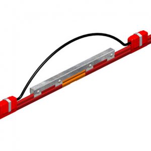 Part No. XA-11066 8-Bar Expansion Section, 250A, Copper / Steel Lam, Red Medium Heat Cover, 10FT Length