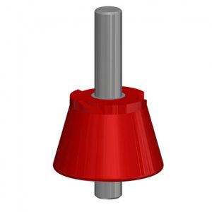 Part No. XA-11087 8-Bar, Hanger Clamp Insultator, Red Medium Heat, Plated Steel Hdwe, 3/8-16 Bolt