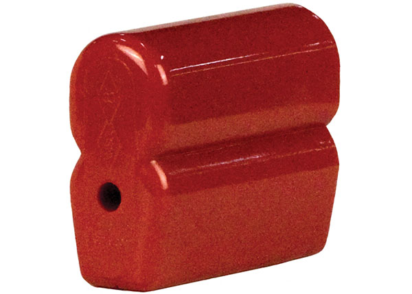 Part No. XA-11088 8-Bar End Cap, Red Lexan Medium Heat For 40A, 110A, and 350A Bar