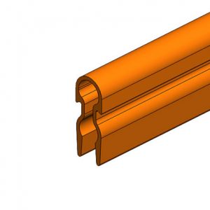 Part No. XA-11116 8-Bar Conductor Bar Cover, Dark Orange High Heat, 9FT x 7.19inch