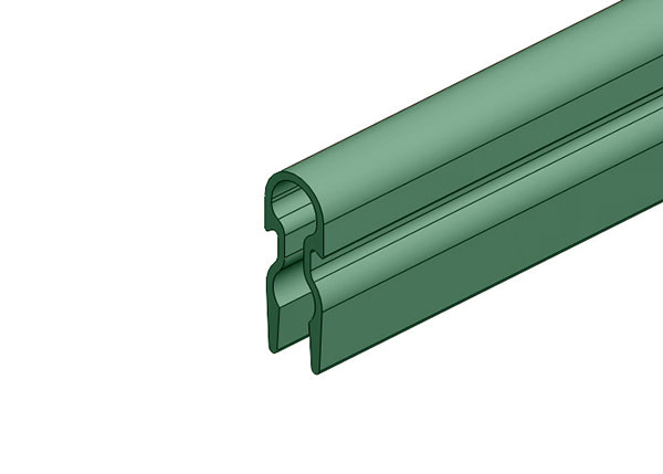 Part No. XA-11114G 8-Bar Conductor Bar Cover, Green PVC, 9FT x 10.5inch